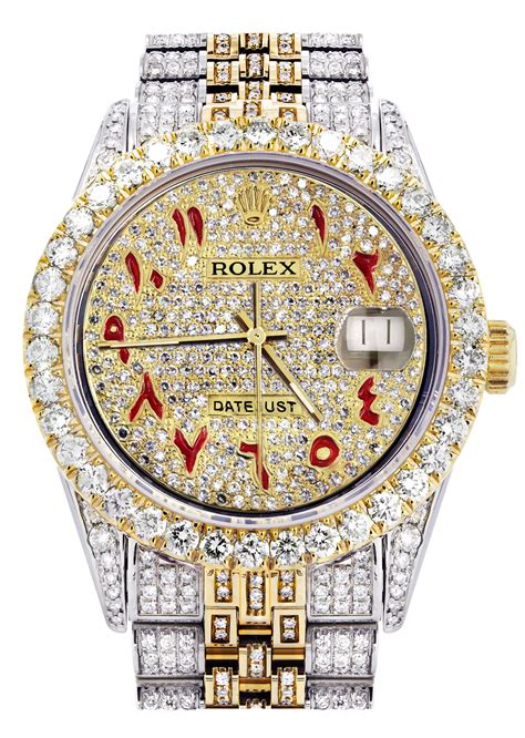 iced out rolex herstellung|iced out rolex bezel.